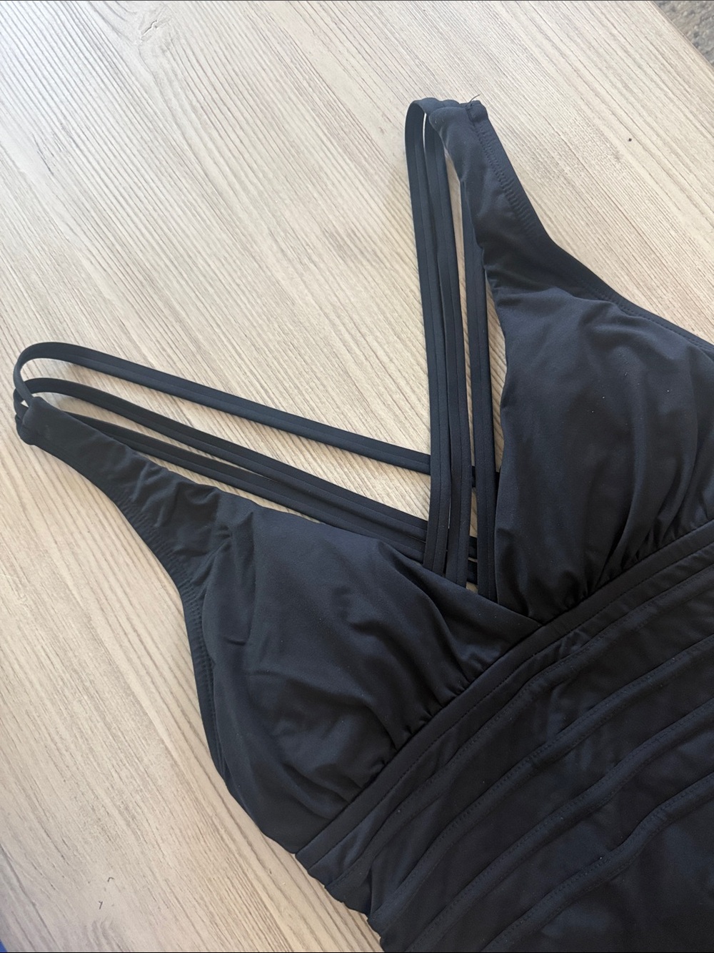 La Blanca Island Goddess Multi-Strap Cross-Back One Piece Swimsuit - Picture 5 of 8